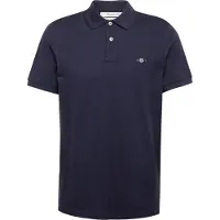 Gant for man. 2210 Pique polo shirt Regular Fit Shield navy (XL), Casual, Cotton, Classic, Short sleeve