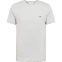 Gant for man. 2003185 T-shirt with grey shield (L), Casual, Cotton, Short sleeve
