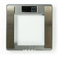 Nedis PESC120DCT, Elektronisk personvekt, 180 kg, 100 g, Sølv, Glass, LCD