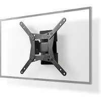 Nedis TVWM11BK - Brakett - full bevegelse - for TV - stål - svart - skjermstørrelse: 10-32 - veggmonterbar