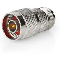 Nedis Satellitt/antenneadapter N-type Hann Til Pl259 Hunn Nikkelbelagt 75 Ohm Rett Metall