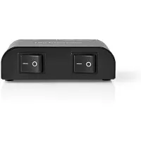 Nedis 2-ports Høyttalerkontrollboks Med Terminal Klemmer 150w/kanal Aluminium