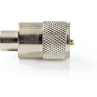 Nedis Pl259-kontakt Rett Hann Nikkelbelagt 50 Ohm Lodde Kabelinngang Metall 6 Mm