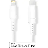 Nedis Ccgw39650wt20 Lightning 8-pins Til Usb-c Hannkabel 48 Mbps Nikkelbelagt Pvc 2 M