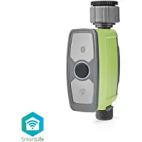 Nedis SmartLife - Vannventil - trådløs - Bluetooth - 2.412 - 2.484 GHz - grå, grønn