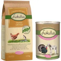 Lukullus Junior Kalkunhjerte & Lam - 6 x 400 g