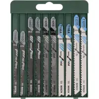 Bosch 10-delers stikksagblad-sett T-tange T 101 B (2x), T 144 D (2x), T 119 BO (2x), T 118 A (2x), T 127 D (2x)