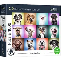 Trefl Puzzle - Unlimited Fit - Funny Dogs Faces (1000 pieces) 2D Puslespill