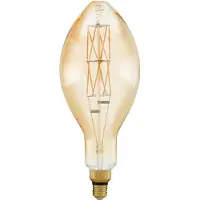 Eglo E27 LED E140 BIG SIZE ravfarget pære med varmt hvitt lys