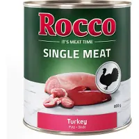 Rocco Økonomipakke Single Meat 12 x 800g - Kalkun