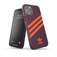 Adidas Originals Deksel - iPhone 12 Pro Max - Maroon/Solar Orans - - OneSize - Trekk