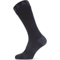 Sealskinz WP All Weather Mid Sock W. Hydrostop, sokker, svart/grå