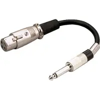 Monacor MCA-15/1 Audio Adapter [1x XLR-tilslutning - 1x Jackstik 3,5 mm] 15 cm