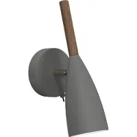 DFTP Pure vegglampe med bryter, grå