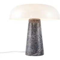 DFTP Bordlampe Glossy, grå/opalhvit