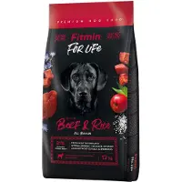 Fitmin Dog For Life, biff og ris - 12 kg