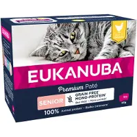 Eukanuba Senior kornfritt 12 x 85 g - Kylling