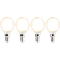 LUEDD Sett med 4 E14 LED-pærer P45 matt 3,5W 360lm 2700K