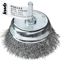 Kwb 606333, Kopp stålbørste, 7,5 cm, Metall, Stein, 15 stykker