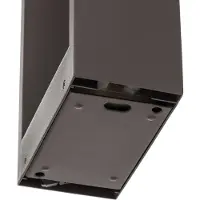 LINDBY Emima LED-gatelampe, 60 cm, antrasitt, aluminium