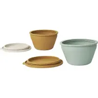 Liewood Skåler - 2-pack - Dale - Golden Caramel Multi Mix - - OneSize - Skål