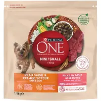 Purina One Mini Skin & Coat Oksekjøtt - Økonomipakke: 2 x 1,5 kg