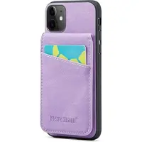 Mtp Products iPhone 11 Fierre Shann Belagt Hybrid-deksel med Kortluke og Stativ - Lilla