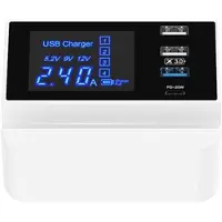 Mtp Products Win How Solution YC-CDA26D Hurtig Dockingstasjon - 3x USB, USB-C - Hvit