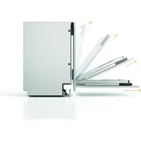 Whirlpool W7I HP42 L, Fullstendig innebygget, Full størrelse (60 cm), Sort, Knapper, 1,3 m, 1,55 m