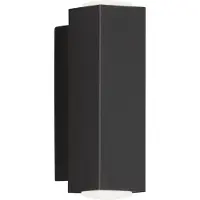 FISCHER&HONSEL GMBH LED-vegglampe Carlo, kvadratisk, opp/ned, svart