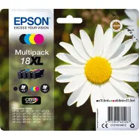 Epson 18XL Multipack - 4-pack - XL - svart, gul, cyan, magenta - original - blære med RF-alarm - blekkpatron - for Expression Home XP-212, 215, 225, 312, 315, 322, 325, 412, 415, 422, 425