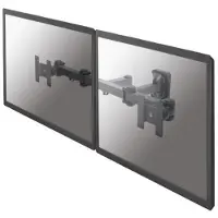 NeoMounts FPMA-W960D - Brakett - full bevegelse - for 2 LCD-skjermer - svart - skjermstørrelse: 10-27 - veggmonterbar