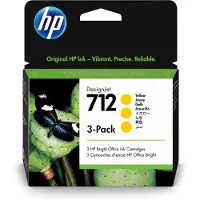 HP 712 / 3ED79A 3-Pack Yellow Ink