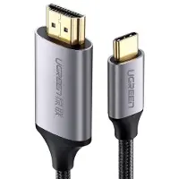 UGREEN HDMI-kabel – USB Type-C, 4K, 60 Hz, 1,5 m, svart-grå (MM142 50570)