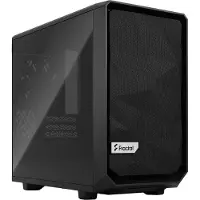 Fractal Design Meshify 2 Nano - Mini-ITX-tårn (herdet glass) - ingen strømforsyning (ATX) - svart TG mørk fargetone - USB/lyd - for Aspect 12 RGB PWM Ion+ 2 Platinum Lumen S24 RGB