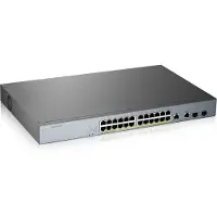 Zyxel GS1350-26HP - Switch - smart - 24 x 10/100/1000 (PoE+) + 2 x kombo Gigabit SFP (opplink) - stasjonær, rackmonterbar - PoE+ (375 W)