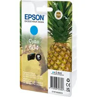 Epson 604 - 2.4 ml - cyan - original - blære med RF/lyd-alarm - blekkpatron - for Expression Home XP-2200, 2205, 3200, 3205, 4200, 4205 WorkForce WF-2910, 2930, 2935, 2950