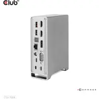 Club 3D - Dokkingstasjon - USB-C - VGA, 2 x HDMI, DP - 1GbE - 120 watt