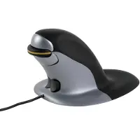 Fellowes Penguin Small - Vertical mouse - Laser - Sølv