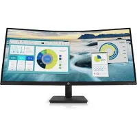 HP P34hc G4 - P-Series - LED-skærm - kurvet - 34" - 3440 x 1440 WQHD @ 60 Hz - VA - 250 cd/m² - 3500:1 - 5 ms - HDMI, DisplayPort, USB-C - højtaler...