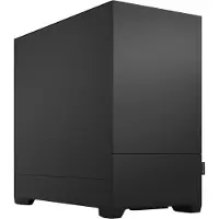 Fractal Design Pop Mini Silent - Tower - micro ATX - ingen strømforsyning (ATX) - massiv svart - USB/lyd - for Model D, Type D