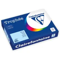 Clairefontaine Farvet papir, , A4, 80g, 1798, himmelblå, pakke a 500 ark