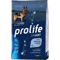 PROLIFE Smart Adult Medium / Large Breed ørret og ris for mellomstore og store raser - Sett %: 2 x 12 kg