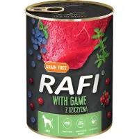 Rafi Adult, 24 x 400 g - Med viltkjøtt, blåbær og tranebær