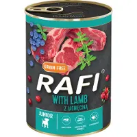 Rafi Junior Pastete, 24 x 400 g - Med lam, tyttebær og blåbær