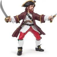 Papo Rød Barbarossa - H: 8 cm - - OneSize - Lekefigur