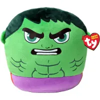TY Kosedyr - Squishy Beanies - 25 cm - Marvel Hulk - - OneSize - Kosedyr