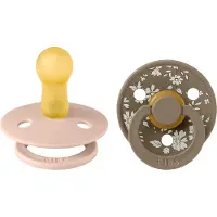 BIBS X Liberty Colour Smokker - 2-pack - Str. 2 - Rund - Capel/B - - 6-18 md - Smokk