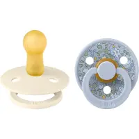 BIBS X Liberty Colour Smokker - 2-pack - Str. 2 - Rund - Eloise/ - - 6-18 md - Smokk
