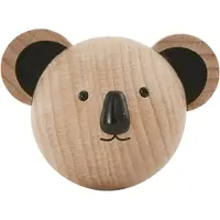 OYOY Knagg - 5x4x4 cm - Mini - Koala - Naturlig - - OneSize - Knagg